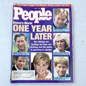 8/31/1998 PEOPLE WEEKLY Diana’s World One Year Later Magazine